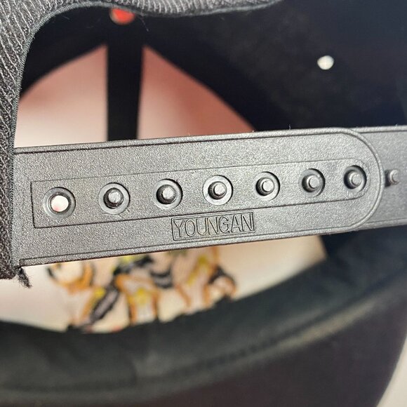 Vintage 106th Avcad Fresno CA Snapback Hat Embroidered Bear Logo Black - Picture 8 of 8